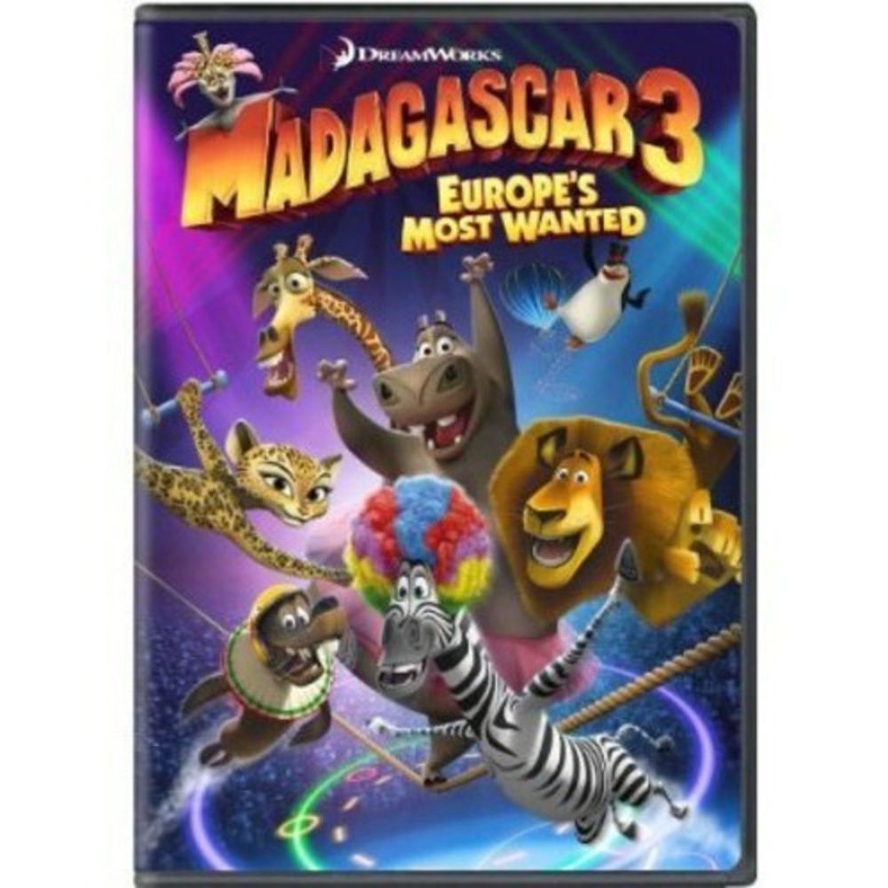Madagascar 3: Europe's Most Wanted DVD -Tested Original Case Family Movie‎ Night